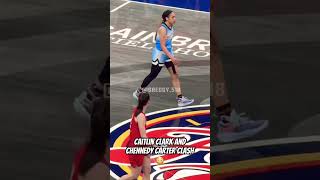 Caitlin Clark and Chennedy carter drama #caitlinclark #basketball #wnba