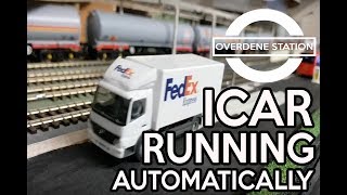 Overdene Station: Icar model cars running automatically (Model Railway)