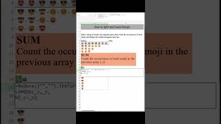 How to Split and Count Emojis with Excel Formulas! #excelshortcuts #exceltricks #exceltips