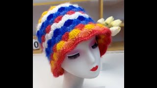 Colorful  crochet bucket hat tutorial .The more crochet products below the video ~