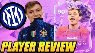 ITALIAN ZIDANE! 🍕 90 FUT BIRTHDAY BARELLA PLAYER REVIEW! FUT BIRTHDAY BARELLA REVIEW! 90 BARELLA