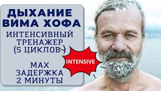 Дыхание Вима Хофа. Интенсивный онлайн-тренажер. Максимальная задержка 2 минуты.