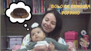 Bolo de cenoura com cobertura de brigadeiro - a menina borboleta