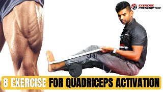 8 variation of quad activation | improve patient knee extension