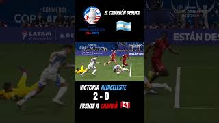 🇦🇷Argentina vs 🇨🇦Canadá Copa América 2024 / El campeón del mundo y de América debutó con triunfo🏆