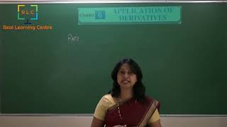 Class 12 Mathematics, chapter 6, Application of Derivatives, class 1