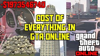 How Much Does Everything in GTA 5 Online Cost in 2021? Cost of Everything in GTA 5 Online!