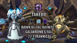 WoW Ret Paladin Mythic+ 10.2 POV | +22 DOTI: Galakrond's Fall | Tyrannical | Dragonflight Season 3