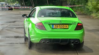 Mercedes CL63 AMG with Decat Exhaust - LOUD Revs, Flames, Drag Racing!