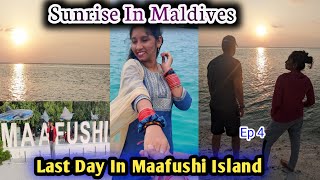 MALDIVES TRAVEL VLOG | Sunrise In Maldives | Room Tour | Souvenir Shopping | Maafushi Island | Ep 4