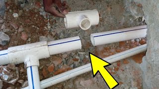 Plumbing Tricks | Bathroom Fitting Plumbing | Pvc Plumbing Hack | Pvc Plumbing Skills | Vijay Xyz |