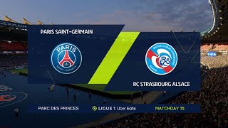 FIFA 23 - PSG vs Strasbourg | At Parc Des Princes | Full Match