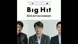 Happy 16th anniversary bighit entertainment 💜❤️