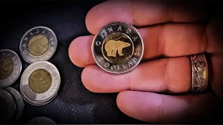 TOONIE ROLL MEGASCORE!!! COIN ROLL HUNTING CANADIAN LOONIES & TOONIES!!