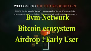 BVM Bitcoin Airdrop , BVM Airdrop | Bitcoin eco system Airdrop #airdrop #bvmairdrop #bvmnetwork