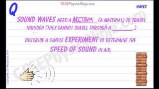 GCSE Physics - Measuring the Speed of Sound