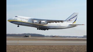 Up close Antonov 124 take off, DTW