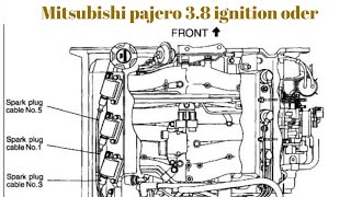 Mitsubishi pajero 3.8 ignition leads firing oder #mitsubishi #firing oder #pajero firing oder