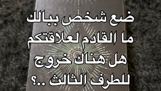 ضع شخص ببالك.. ما القادم في علاقتكم وهل هناك خروج للطرف الثالث؟ 🔮✨