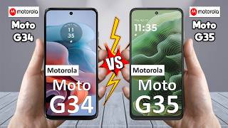 Motorola Moto G34 Vs Motorola Moto G35 - Full Comparison 🔥 Techvs