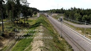 Stenkumla-Dunsjö, följ järnvägsprojektet