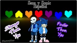 *Mas Fuerte Que Tu* (Sans y Sonic) *Mas Rapido Que Tu* Español