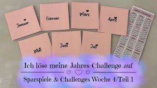 🦋Warum löse ich meine Jahres-Challenge auf? | Sparspiele & Challenges Woche 4/Teil 1 | Geld sparen 🦋