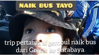 Trip Pertama Kali Si Bocil Naik Bus Tayo, Ternyata Menyukai dan Gak Rewel