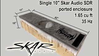 Build your own subwoofer box Skar SDR 10” Jeep Cherokee 42” wide