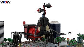 LEGO SIREN HEAD IN CHOO CHOO CHARLES | WOW MOC