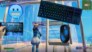 Corsair K60 PRO TKL Mechanical Keyboard😴Fortnite Keyboard & Mouse Sounds ASMR Gameplay 😍 360 FPS 4K🏆