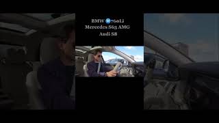 Mercedes S63 AMG Vs BMW 760 Li Vs Audi S8 #shorts VS #bmw #mercedes #audi #dragracing #racing