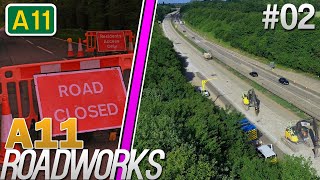 EP 2 - A11 Year Long Roadworks - June Update - Drone