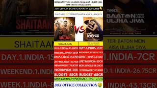 Shaitaan Vs Teri Baaton Mein Aisa Uljha Jiya Box Office Comparison Shorts Verdict #shorts #viral