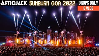 AFROJACK LIVE SUNBURN GOA 2022 - DROPS ONLY & VLOG