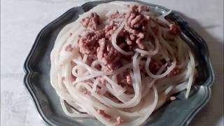 VERMICELLI DI RISO CON TRITA DI CARNE RICETTA PER CANI