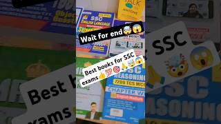 Best Books for SSC CGL,CHSL and other SSCexams😱🤯🎯💯#shorts #viralvideo #ssc #books #bestbooks #ssccgl