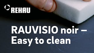 RAUVISIO noir – Remove impurities from our HPL-laminate