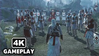 Assassin's Creed 1 - Altair vs Templars Army Gameplay (PC 4K 60FPS)