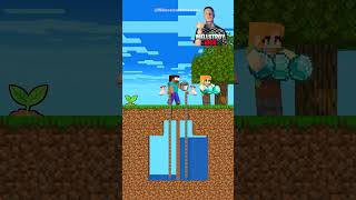 New Take The Water Challenge- Poor Herobrine vs Greedy Alex #minecraftshorts #fyp