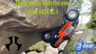 The first run with the new Axial AX24 XC-1