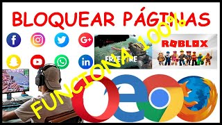 ✅💥🔥 Como BLOQUEAR PAGINAS DE VIDEOJUEGOS | Como BLOQUEAR  REDES SOCIALES como FACEBOOK , ROBLOX, ETC