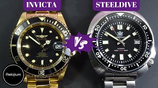 ¡Batalla de divers! ¿Cuál será mejor?/ Invicta Pro Diver vs Steeldive SD1970