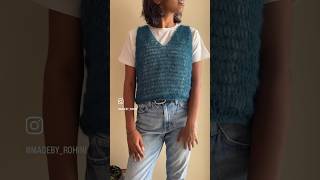 Crochet Mohair Vest #crochet #crochet #crochettutorial #crochê #crochetpattern #crochetforbeginners