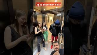 Superman #habibi #prank #comedy #funny #reaction #music