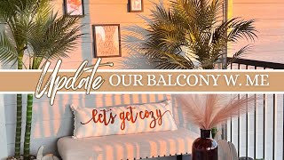 Small Apartment Balcony Transformation | Decorating For Fall 🍁#apartmentupdates #falldecor