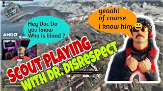 Scout Asking Who is Binod to Dr. disRespect || Scout Playing COD with disRespect full funny gameplay