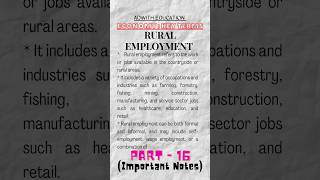 Rural Employment | ECONOMY : KEY TERMS | PART - 16 | #upscnotes @adwitheducation #economyNOTES