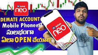 How To Create Kotak Neo Demat Account Telugu | How To Open Kotak Neo Demat Account In 2024