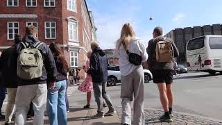 Copenhagen city walk- real life scene , Demark    MVI 5528